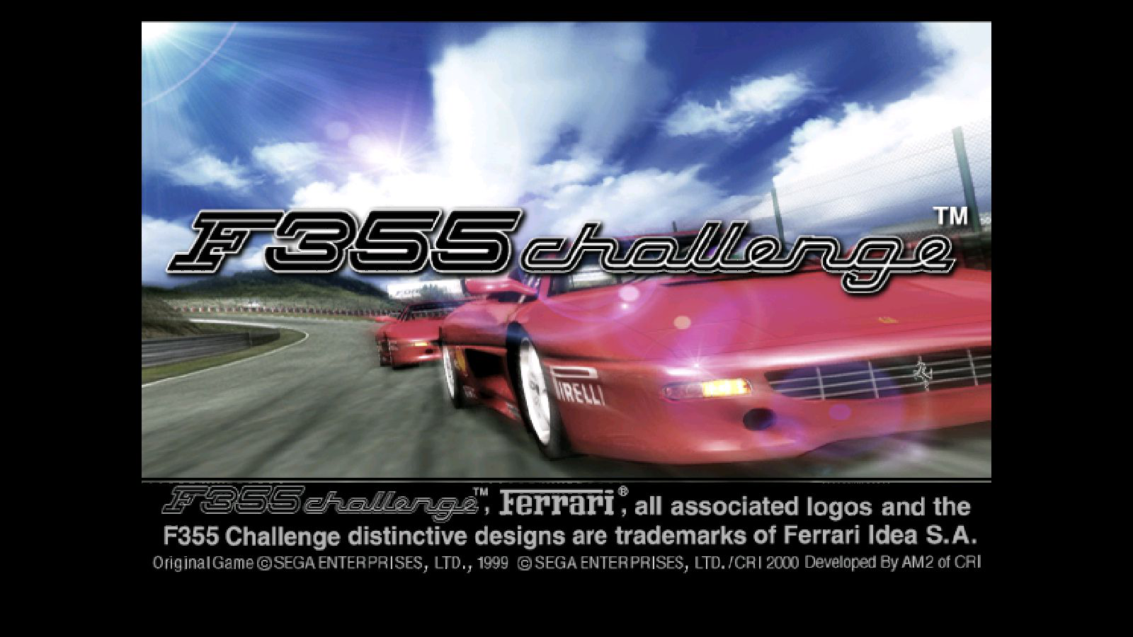 F355 Challenge Title Screen